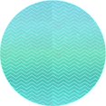thumbnail image 1 of Ahgly Company Machine Washable Indoor Round Transitional Turquoise Green Area Rugs, 3' Round, 1 of 7