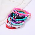 thumbnail image 3 of Disc Bead Bracelet Stackable Rainbow Heishi Bead Bracelet Summer Beach Bracelet, 3 of 8
