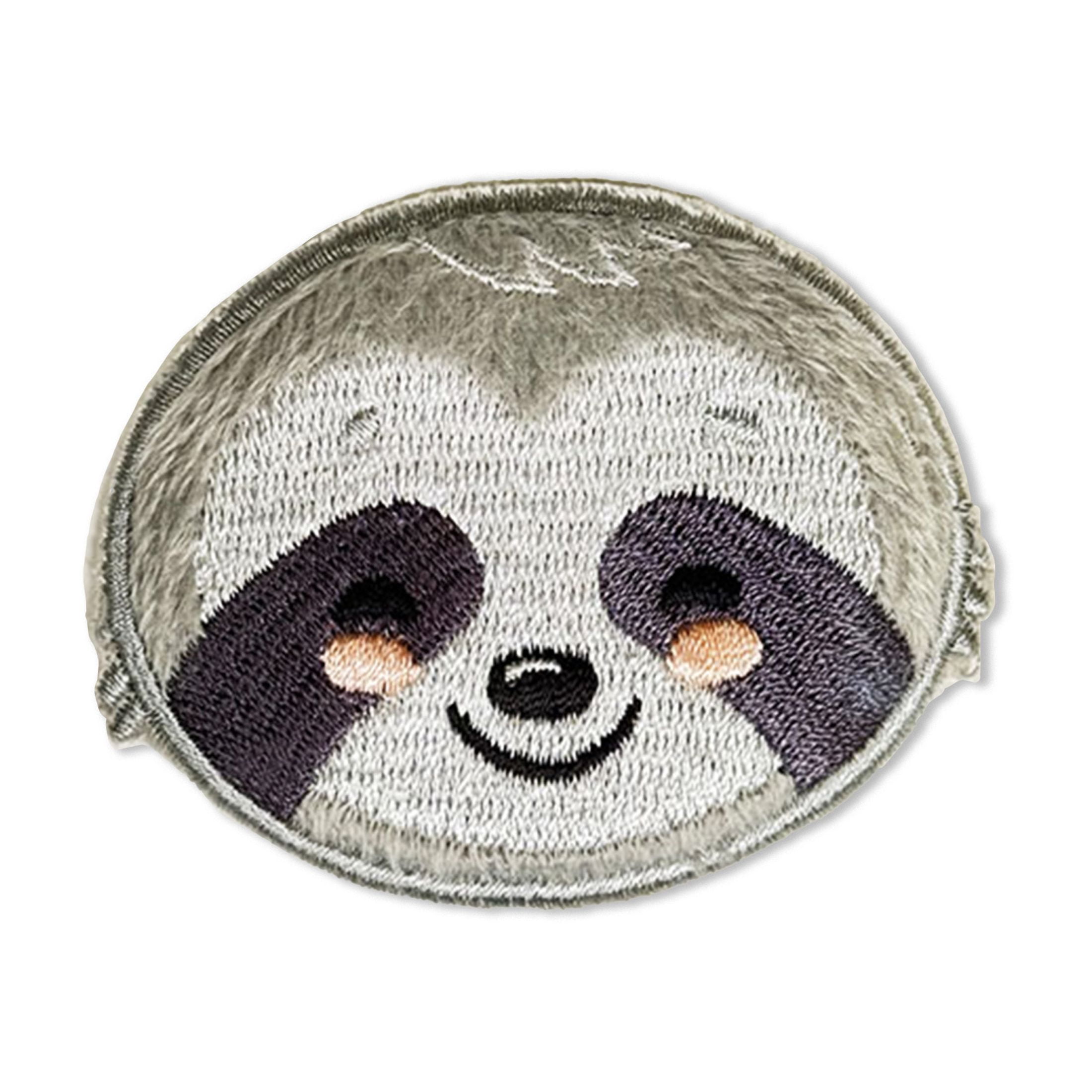 LA VOGUE Sloth Embroidered Iron-On Patch, 1 pc - ~11.43 × 8.89 cm (4.5 × 3.5 in)