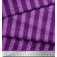 thumbnail image 2 of Soimoi Modal Satin Fabric Stripe Block Printed Craft Fabric by The Yard 42 Inch Wide, 2 of 3