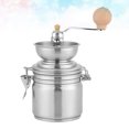 thumbnail image 4 of Stainless Steel Container Manual Coffee Bean Grinder Mills Machine Hand Conical Coffee Burr Grinder Pepper Spice Mills Kitchen Cafe Shop Supplies (Silver), 4 of 8