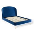 thumbnail image 2 of Modway Mira Upholstered Performance Velvet Queen Platform Bed in Navy, 2 of 11