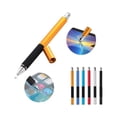 thumbnail image 2 of CIMAXIC Universal 2 in 1 Disc and Fiber Tip Capacitive Stylus Touch Screen Pen for All Touch Screen Devices Tablets & Cell Phones (Gold),5.2"X0.37"X0.37", 2 of 4