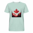 thumbnail image 3 of Pisexur T-shirts pour Hommes, Imprimé Col Rond Mode Décontractée Manches Courtes Blouses Vert Menthe, S Chemises de Golf Hommes & Chemises Hommes, 3 of 6