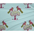 thumbnail image 4 of oneOone Polyester Lycra Fabric Bird & Tree Block Print Sewing Fabric BTY 56 Inch Wide, 4 of 4