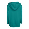 thumbnail image 3 of Womens Solid Color Hoodie Zipper Long Sleeve Sweatshirts Pockets Long Coat Tops, 3 of 5