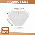 thumbnail image 2 of 1-2 Cup Small Coffee Filters,250 Count Basket Coffee Filter, Disposable White Paper Coffee Filters Compatible with Single Serve Coffee Maker and Coffee Pot, 2 of 6