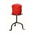thumbnail image 2 of Small Wrought Iron Pillar Candle Stand, 5" Tall 4" Candle Plate - Hand Made by Amish, 2 of 3