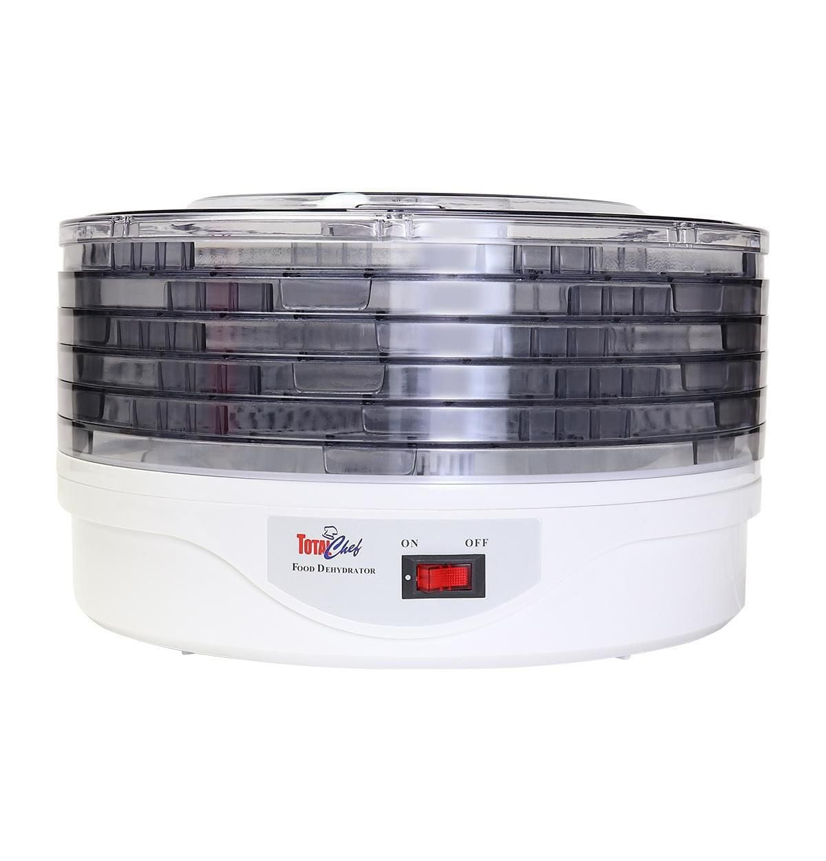 Total Chef Countertop Food Dehydrator with 5 Trays, Compact & Energy-Efficient Dehydration for Fruits & Snacks