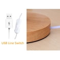 thumbnail image 4 of TIMIFIS Desk Lamp Home Decor Bedside Lamp Night Light Warm White Gift Wood Table lamp, 4 of 7