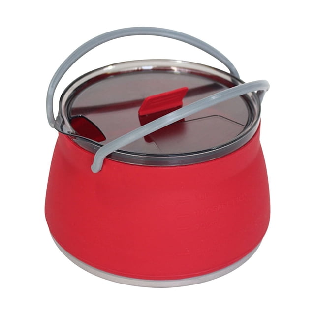 EGNMCR Camping et Randonnée Bouilloire de Camping Pliable Bouilloire de Camping Portable Pliable Bouilloire Extérieure Compressible Pot Pliant Bouilloire de Voyage Bouilloire de Camping