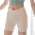 thumbnail image 1 of Womens Underwear Tummy Control Oversize Leggings High Rlasticity Large Size Half Pants Slim Fitting Leggings on Clearance, 1 of 5