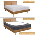 thumbnail image 4 of PiccoCasa Box Spring Cover Wrap Around 4 Sides, Smooth Stretchy Slate Grey King, 4 of 7