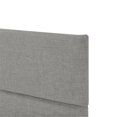 thumbnail image 4 of Lit Grand-Size à Canaux Horizontaux en Tissu Gris Glacier, 4 of 11