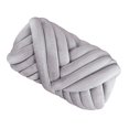 thumbnail image 3 of Becaristey Chunky Yarn Knitting for Arm Knit Soft 250G Yarn for DIY Rug Making Sweaters Light Gray 2.5cm 1Set, 3 of 6