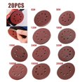 thumbnail image 2 of MYG 20pcs 5 Inch 125mm Round Sandpaper 8 Hole Sanding Discs Hook & Loop Grit 40-2000, 2 of 7