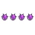 thumbnail image 3 of Valve de Tige de Roue, Capuchons de Valve de Roue à Noyau en Cuivre en Forme de Couronne, Résistants à l'Usure, 4 Pcs, Universels pour Voitures, Camions, Bicyclettes, Blanc, Rouge, Violet, Rouge Rose, 3 of 8