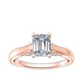 thumbnail image 1 of 1.20 Carat Excellent Emerald Cut Real Diamond New Design Solitaire Ring for Wedding and Engagement Solid 14K Rose Gold Size 11, 1 of 8
