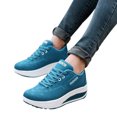 thumbnail image 1 of Chaussures pour Femmes Chaussures de Marche Femmes Décontractées Sport Mode Marche Ballerines Rehaussantes à Talon Compensé, 1 of 8