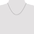 thumbnail image 2 of Diamond2Deal 925 Sterling Silver 2.5 mm Rolo Chain Necklace for Women 18", 2 of 5