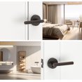 thumbnail image 4 of Poignées de Porte Mates Intérieures Moletées Intimité Poignées de Porte Levier de Porte Robuste pour Chambre Ou Salle de Bain Réversible Sans Clé pour Portes Gauche Droite AM, 4 of 6