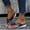 Black, variant on ZKCCNUK Summer Plus Size Orthopedic Sandals for Women's Ladies Arch-support Sandals Fashion Casual Sandals Shoes Outdoor Flip Flops Beach Wedges Orthopedic Slippers Arch Support Sandals Women's