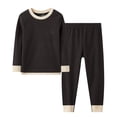 thumbnail image 1 of Jalioing Pyjama pour Enfants 2 Pcs T-Shirt à Col Ras du Cou et Pantalon Ensemble de Pyjama Garçons Filles Confortable Pyjama à Manches Longues, 1 of 3