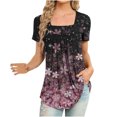 thumbnail image 3 of Pompotops T-Shirt Décontracté à Manches Courtes Imprimé Mode pour Femmes, 3 of 5