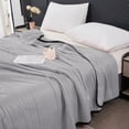 thumbnail image 3 of Ohufall Couette Rafraîchissante Couette en Coton Courtepointe Légère Literie d'Été Sans Coutures Ultra Douce Lavable Mince Couette de Lit pour Usage Quotidien Rentrée Scolaire, 3 of 5
