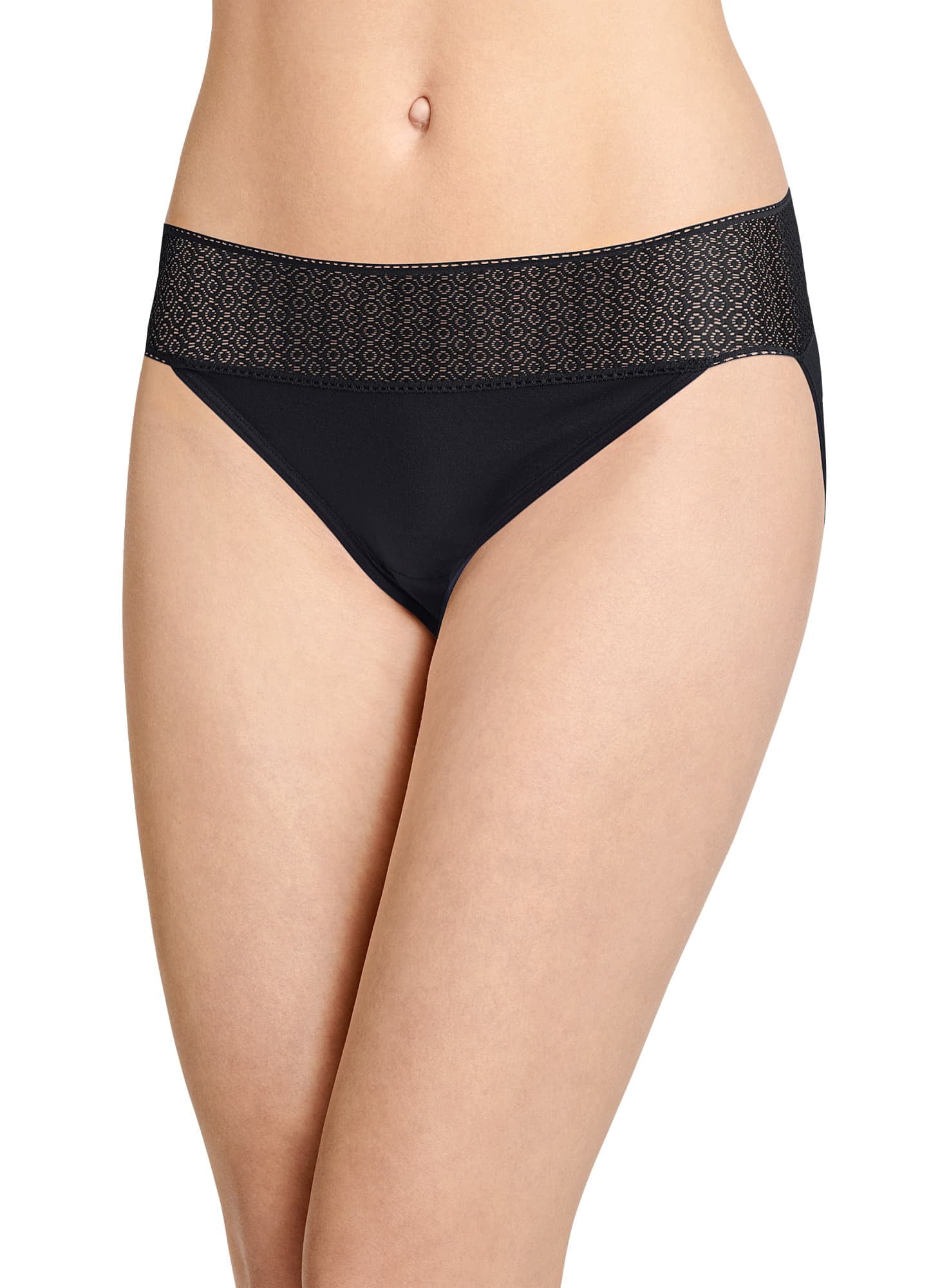 Jockey Bikini en Modal à Toucher Doux avec Dentelle