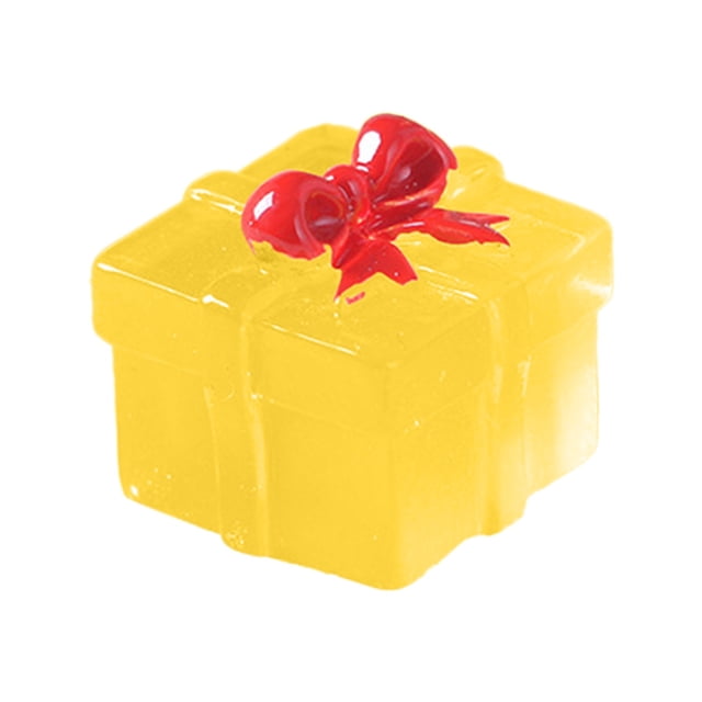 WRKEKC Clearance 12pcs Christmas Luminous Mini Gift Box Micro Small Ornaments Transparent Gift Box DIY Small Accessories