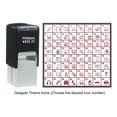 thumbnail image 3 of Printtoo Personalized Gadgets Theme Icons Rubber Stamp Self Inking Stamper 24 mm-Red, 3 of 7