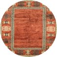 thumbnail image 1 of Ahgly Company Tapis d'Intérieur Ronds Abstraits Orientaux Rouges, 5 Pieds Rond, 1 of 6