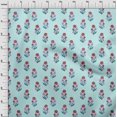 thumbnail image 3 of oneOone Cotton Poplin Fabric Leaves & Floral Block Print Fabric BTY 42 Inch Wide, 3 of 4