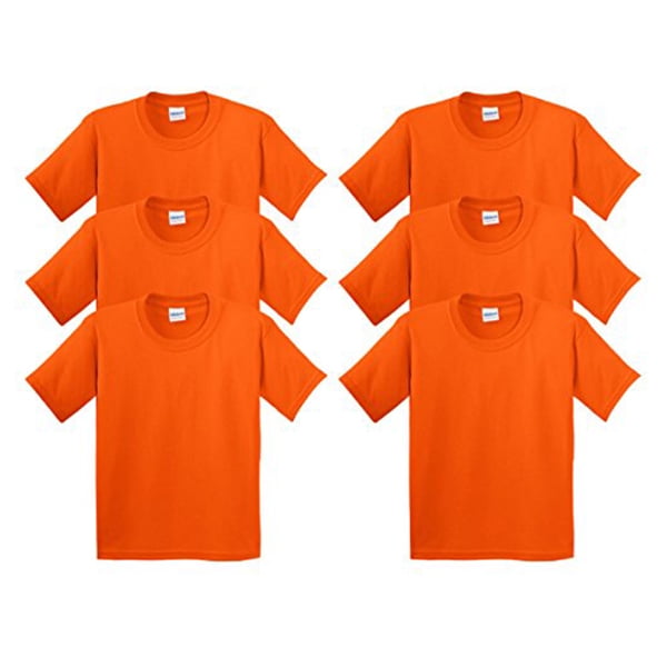 Gildan Men's Heavy Cotton T-Shirt - 5000 (Pack Of 6)