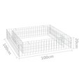 thumbnail image 3 of vidaXL Gabion Lit Surélevé Acier Galvanisé 100x100x20 cm, 3 of 3