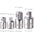 thumbnail image 4 of TFixol 4-Piece Socket Adapter Set with 1/4", 3/8", 1/2" Size Conversion, Durable Steel Construction for Automotive and DIY Projects, Silver/Black Options, 4 of 6