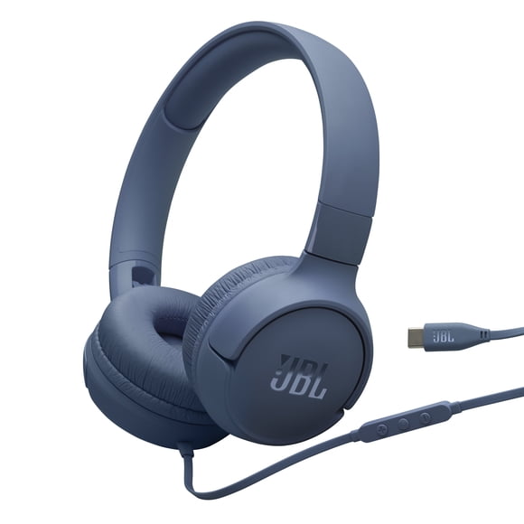 JBL Tune 520C USB-C - Hi-Res wired on-ear headphones - Blue