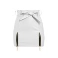 thumbnail image 1 of fastboy Jupe Mini Taille Haute Été pour Femmes Filles Randonnée Plage École Mode au-Dessus du Genou Style Décontracté Blanc TTG, 1 of 6