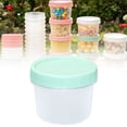 thumbnail image 2 of 1 Pcs Contenants en Plastique avec Couvercles, Mini Contenants en Plastique, Contenants de Rangement Réutilisables Transparents Empilables, pour Collation Dîner Préparation de Repas Vinaigrettes, Contenants de Congélateur Étanches, (Vert, 200 ml), 2 of 8