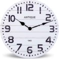 thumbnail image 1 of Modern Simple Wall Silent Clock Vintage Mid-Century Style Design for Living Room Bedroom Decor, 1 of 7