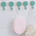thumbnail image 1 of 5-Pack Adhesive Wall Hooks, No-Drill Damage-Free Installation, Strong Adhesive 360 Rotation, for Bathroom Kitchen, Hanging Towels Utensils, Plastic Material, Space-Saving Organizer, 1 of 6