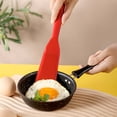 thumbnail image 2 of TIELUTT Silicone Cookie Shovel Cake Transfer Shovel Tasty Kitchenware Wooden Cooking Utensils Holder Kitchenware Organizer Drawer Cooking Utensils Set for Nonstick Cookware All Silicone Cooking Utens, 2 of 4