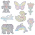 thumbnail image 1 of 8PCS Fuse Beads Board Clear Plastic Fuse Beads Pegboard with Colorful Cards, 1 of 10
