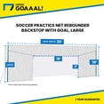 thumbnail image 3 of Open Goaaal JX-OGFL2 Soccer Practice Net Rebounder Backstop with Goal, Large, 3 of 9