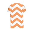 thumbnail image 5 of FAIWAD Women Summer Tops Short Sleeve Irregular V Neck Button T-Shirts Geometric Color Block Print Tees Blouses, 5 of 5