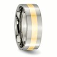 thumbnail image 4 of Plaquette d'Inlay Jaune 14k Titane 8mm Poli Bague 7 Taille, 4 of 6