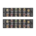 thumbnail image 2 of Bande de Borne de Barrière de Fil 600V 60A, Câblage Facile Coque PC Bande de Borne Double Rangée, Multi Applications, 2 of 7