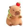 thumbnail image 3 of HILABEE Capybara Toy Cute Capybara Stuffed Animal 30cm Comfortable Kids Room Decor turtle light brown, 3 of 9