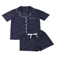thumbnail image 2 of EIMELI Pyjamas pour Femmes Ensembles Chemises à Manches Courtes + Short, 2 of 4